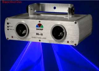 New 300mW Double Blue Laser Light 450nm DMX Stage Lighting for DJ 