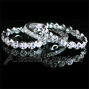 RING SET_ALL CLEAR CZ ETERNITY BANDS_SZ 7  