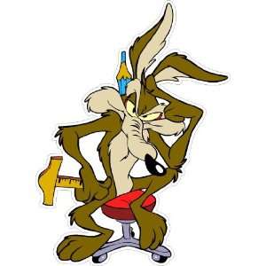 Wile E. Coyote the Road Runner Hummer Tools Car Bumper Sticker Decal 5 
