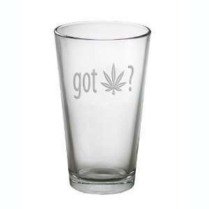  Got Pot? Marijuana Pint Glass 