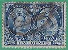 Canada #54 used 1897 5c Victoria Jubilee cv $45