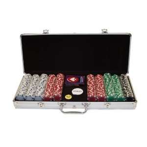 Gram DICE STRIPED Chips in ALUM Case   Casino Supplies Poker Chip Set 