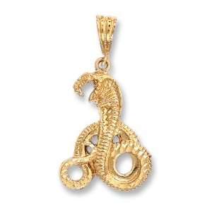   Pendant   Cobra Snake   24kt Gold Overlay (Gold over Brass) Jewelry