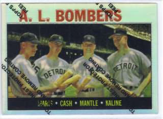 1997 TOPPS A.L. BOMBERS CHROME REFRACTOR CARD # 331  