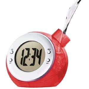   Water Clock   WiKi ECO Water Powered Digital Clock (Red) Toys & Games