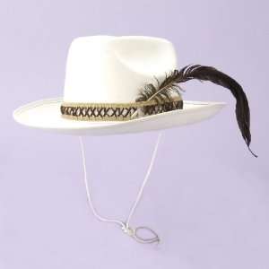  White Cowboy Hat   Adult Std. [Apparel] 