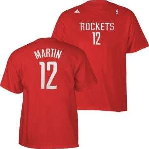  Houston Rockets Kevin Martin Name & Number T Shirt (Red 