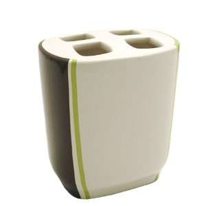  Wiggle Stripes Toothbrush Holder (3.75Lx2.75Wx4.25H)
