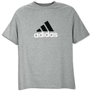  adidas Logo Short Sleeve Tee   Mens ( sz. S, Medium Grey 