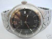 Ebel E Type Mens XXL Steel Quartz Watch 9187C51 3716  