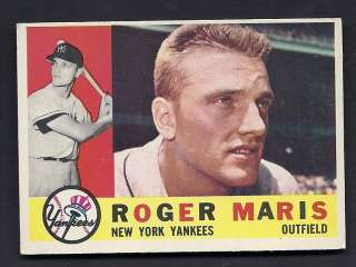 Roger Maris New York Yankees 1960 Topps Card #377  