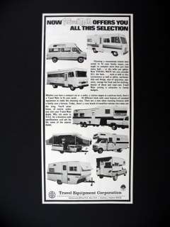 Travel Mate RV RVs Camper Travel Trailers 1973 print Ad  