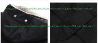 NEW Mens Cloth 2in1 Hooded Fur Winter Long Coat Outerwear Warm Black 