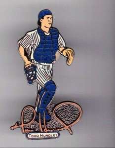 1998 Todd Hundley Catcher New York Mets Dodgers Cubs Quality Pin by 