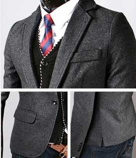 2011 Mens Slim Fit Wollen Suit Blazer Coat Jacket  