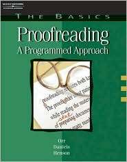 The Basics Proofreading A Programmed Approach, (0538724528), Dona 