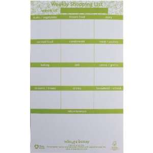  Whoops Bunny Magnetic Shopping List in Lime Green & White 
