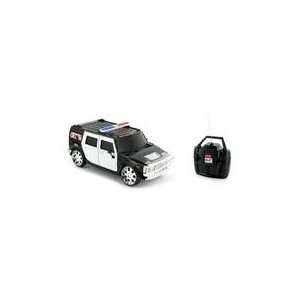  Mini Remote Control (RC) Hummer H2 Police Truck W/Chrome 
