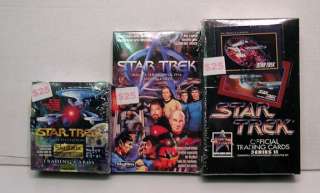 Lot of 3 Star Trek Early 1990s Unopened Trading Card Box (L5271 CCNV 