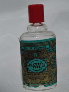   Miniature Glass Perfume Bottle Glockengasse No.4711 Eau de Cologne