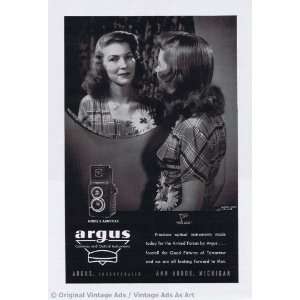  1945 Argus Camera Vintage Ad 