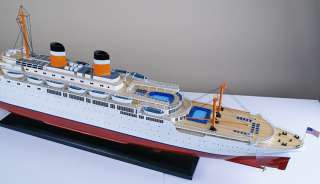 SS CONSTITUTION 40 cruise ship wood model American ocean liner boat 