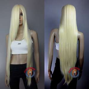 40 inch Hi_Temp Series Light Golden Blonde Long Cosplay DNA Wigs 85613 