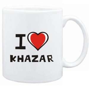  Mug White I love Khazar  Languages