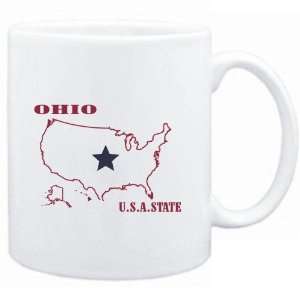  Mug White  Ohio USA  Usa States