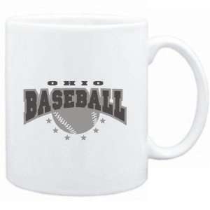  Mug White  Ohio Baseball  Usa States