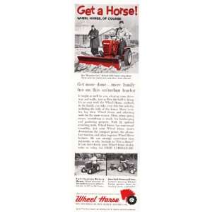  Print Ad 1962 Wheel Horse Red Tractor Wheel Horse 
