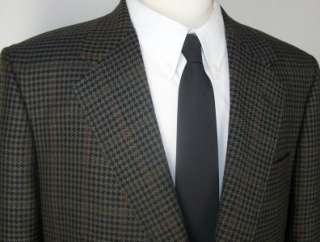 44L H Freeman Custom MULTICOLORED HOUNDSTOOTH sport coat suit blazer 