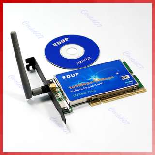 EDUP Hi Speed 108 Mbps WiFi Wireless PCI Adapter Card 802.11b/g