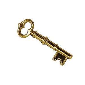  Stampt Antique Gold (plated) Skeleton Key 42x13mm Charms 