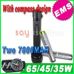65W/45W/35W HID Xenon Torch 6000LM Flashlight Spotlight+2 x 7800mAh 