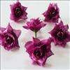 24PCS Fuchsia Silk flower head rose wedding decoration  