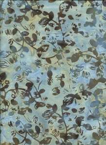 ANTHOLOGY BATIK #519 GRAY BLUE TAN  Cotton Quilt Fabric  