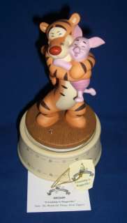 Pooh & Friends Huggerific Tigger Piglet Music Box  