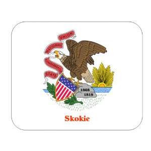  US State Flag   Skokie, Illinois (IL) Mouse Pad 