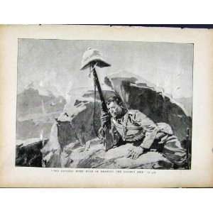 Boer War By Richard Danes Lancers Enemys Fire Print