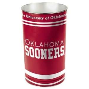   8121961 Collegiate Tapered Wastebasket   University of Oklahoma