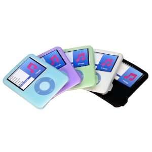 Set of 5 High Quality Silicon Skin Case FOR Apple iPOD Nano Video 4G 