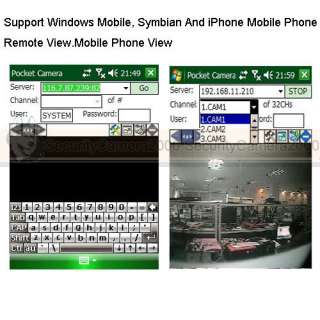 Support Windows mobile Symbian and iPhone mobile phone remote view 