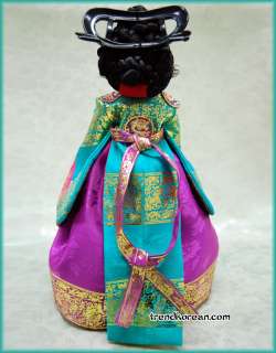 Ball Jointed Korean Barbie Doll with Ceremonial Hanbok  