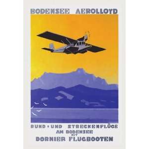  Bodensee Aerolloyd Flying Boat Tours 44X66 Canvas