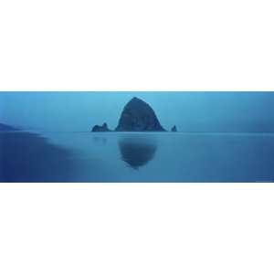  Reflection of Rock in Water, Haystack Rock, Cannon Beach 