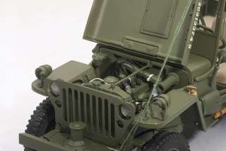AUTOart 1/18 Jeep Willys Army Green (Accessories Included) 74006 
