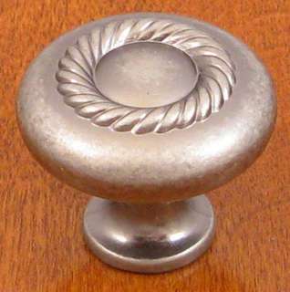 Antique Nickel / Pewter Rope Cabinet Knobs K 5104 AN  