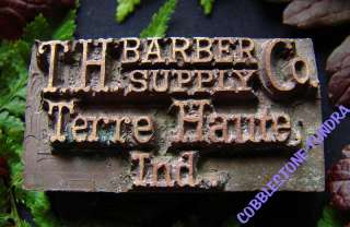 Historic Mercantile Business Barbers Drugists Die Set +  