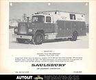 1978 Mack Saulsbury Fire Truck Factory Photo Mahopack